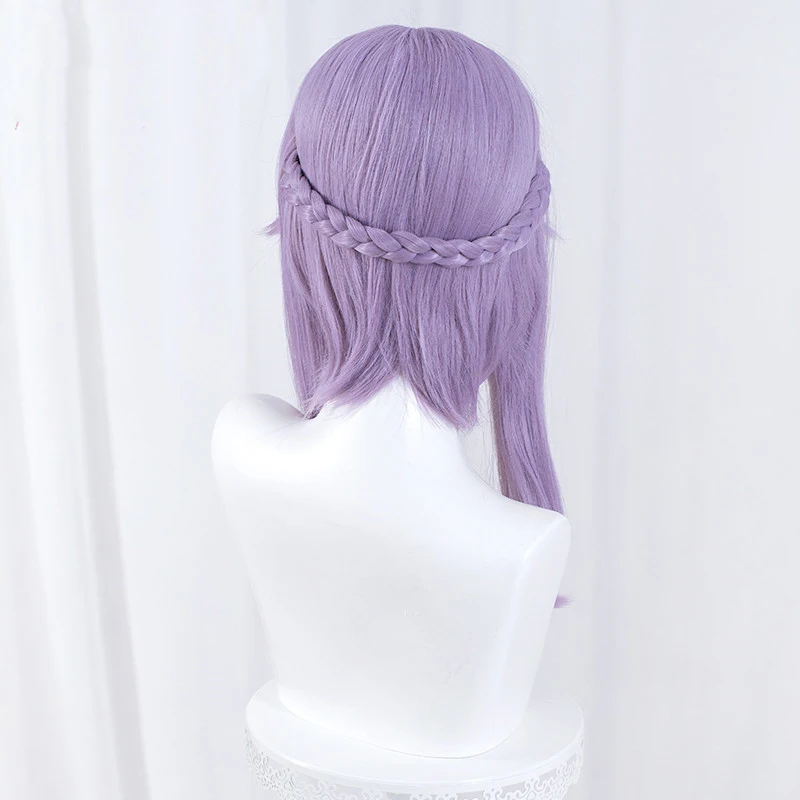 Shinoa Hiiragi Cosplay Seraph Of The End Cosplay Women Light Purple Wig Shoes Bow Cosplay Anime Cosplay Wigs Heat Resistant