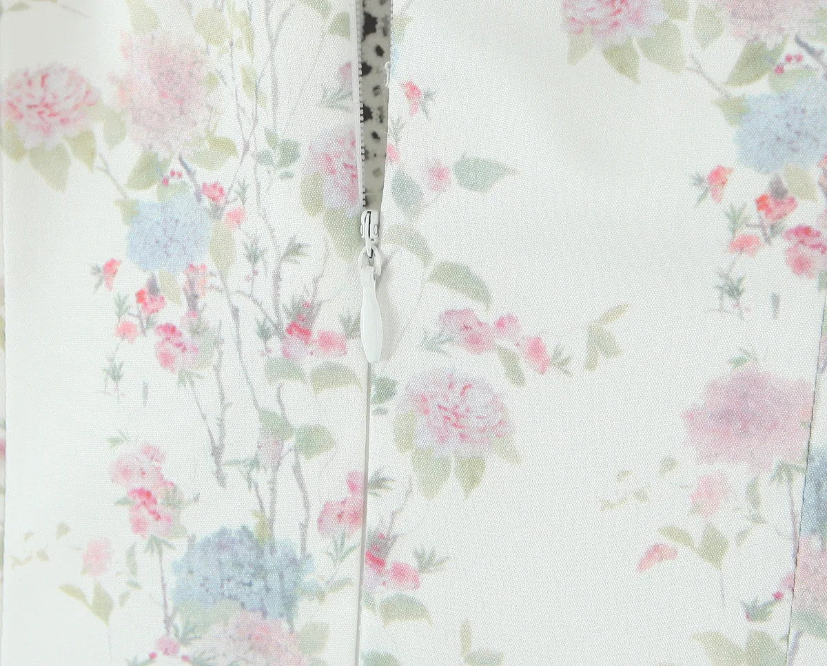 Robe débardeur en dentelle épissée, imprimé Floral, Sexy, col en V, bretelles à volants, oreilles en bois, taille basse, robes courtes, Robe trapèze doublée