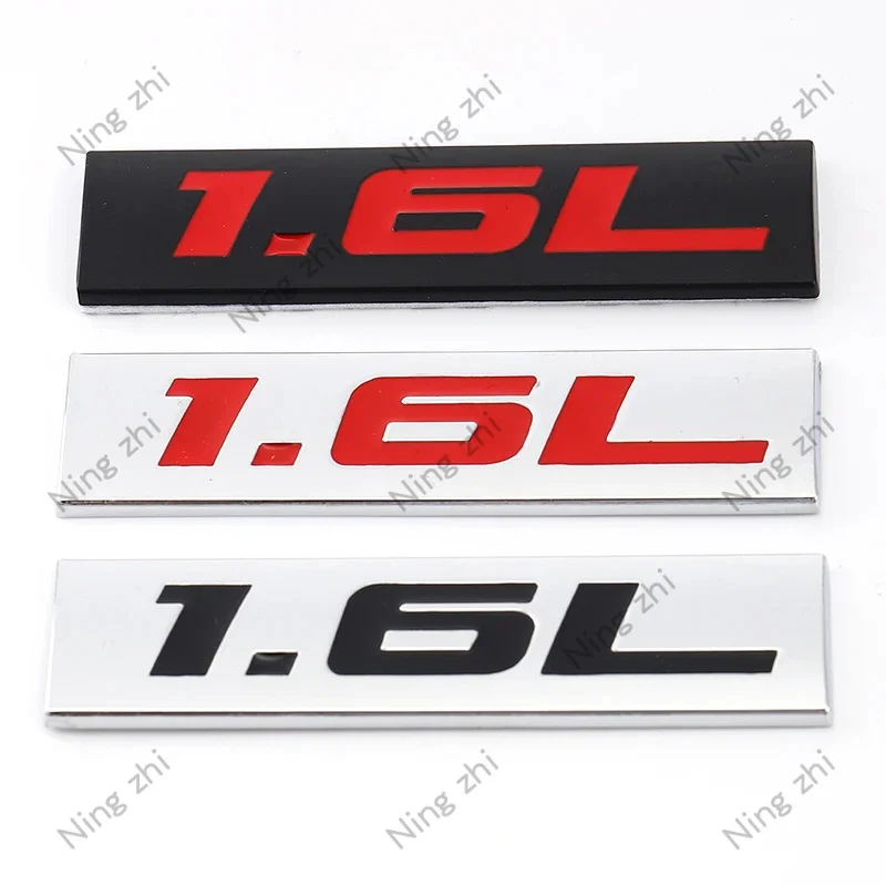 

3D Car Sticker 1.6L Logo Emblem Badge Metal Decal for BMW Audi SUV Honda Volkswagen VW Focus Hyundai Toyota KIA Mini Peugeot 301