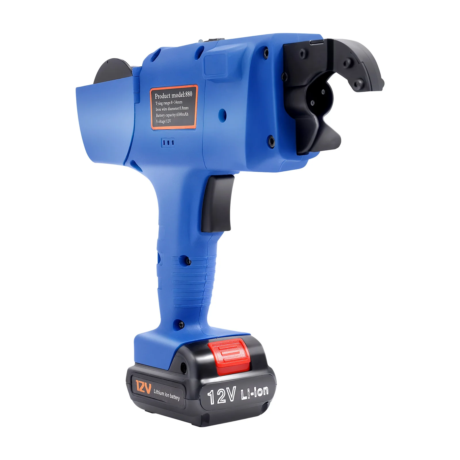 Automatic Rebar Tying Tool, Battery-Powered, Adjustable Design for Construction, Dual Lithium Batteries