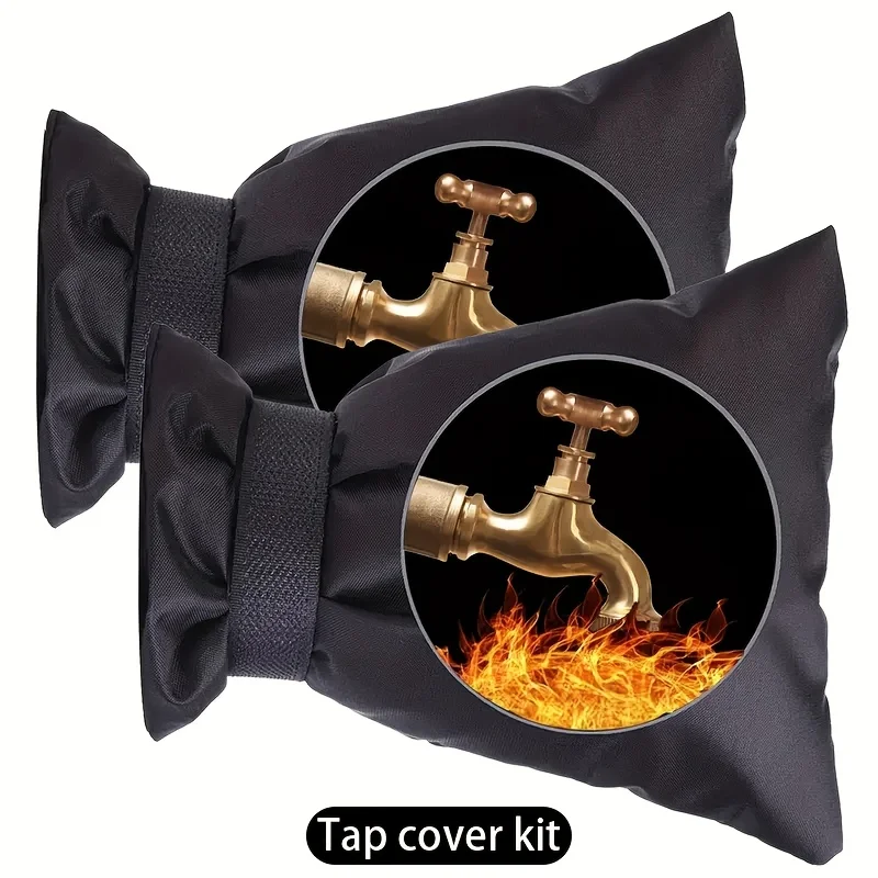 

2 шт. крышка для уличного смесителя для зимы — сверхмощная защита от замерзания взимку, подходит для смесителей США/ЕС, простая установка и снятие