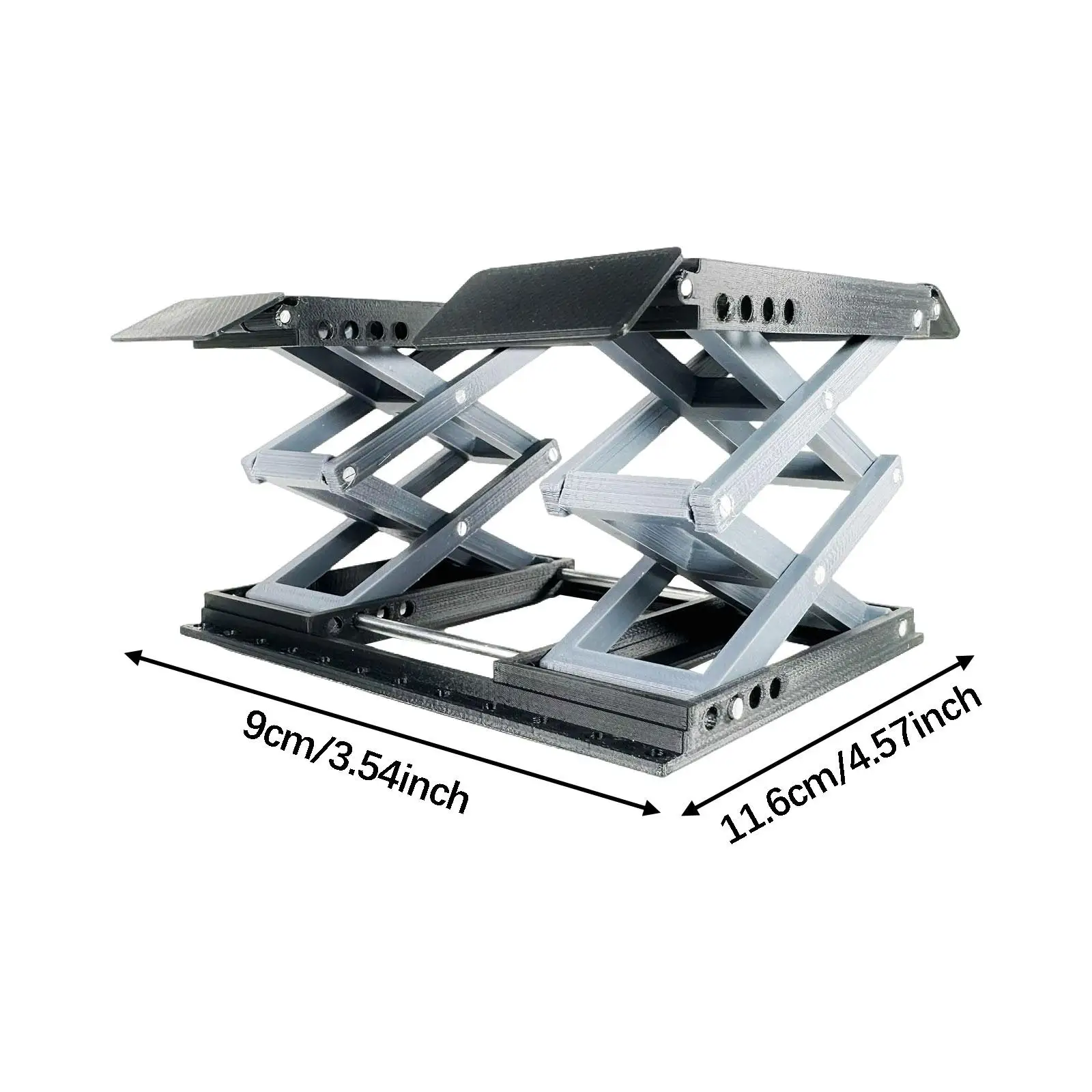 Supporto da lavoro per auto RC Piattaforma di sollevamento in miniatura RC, portatile per accessori robusti per auto cingolate in scala 1/18 regolabili
