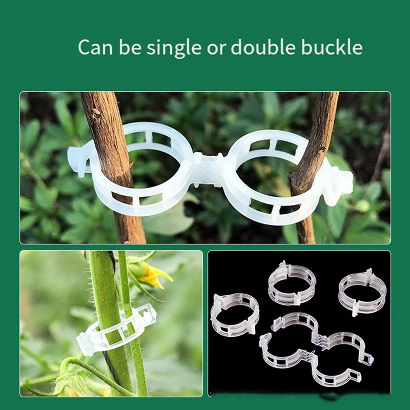 2000Pcs Garden Clips For Vine Crops, Climbing Plants, Flowers - Easy To Use, Disposable And