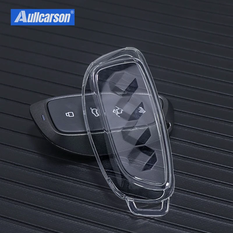 New Haval H9 H3 H7 H4 2024 2025 Car Key Case Cover Bag TPU Transparent Key Shell Accessories Holder Shell Keychain 1 Piece Black