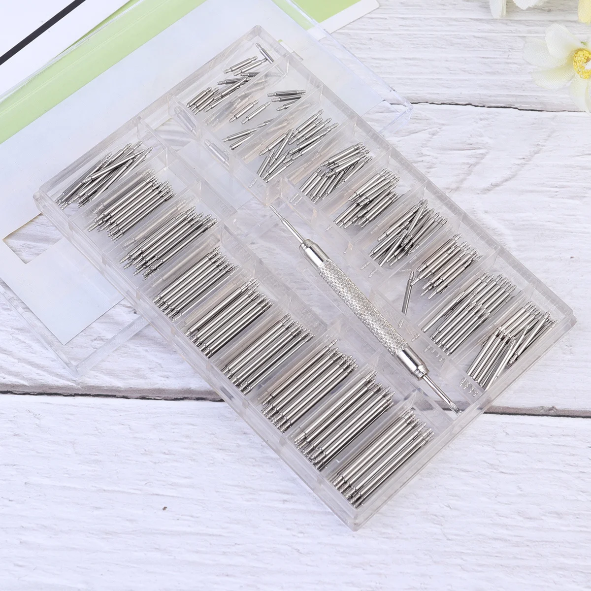 

1Set Watch Strap Repair Tool 8mm-25mm Silver Durable Spring Bar Link Pin Remover for Simple Strap Adjustment and Removal