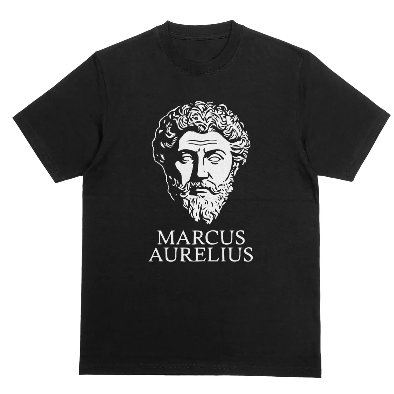 MARCUS AURELIUS T Shirt Stoic Philosophy Meditations Roman Emperor Top vintage Washed Unisex designer clothes Stretched Casual