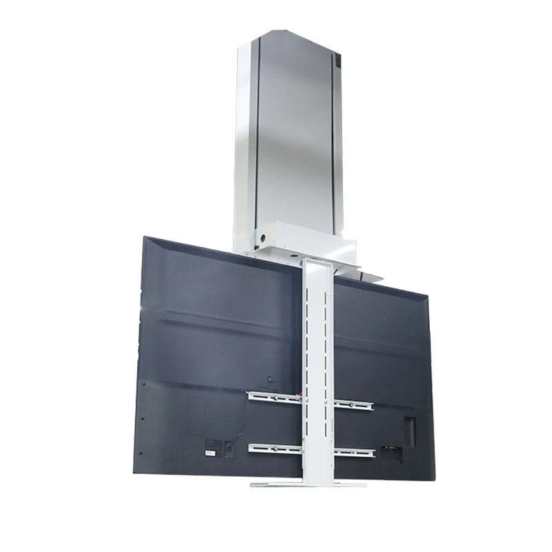 180 degree rotating hidden ceiling TV lifter Telescopic TV lift cabinet system Electric rotating remote control pull-down