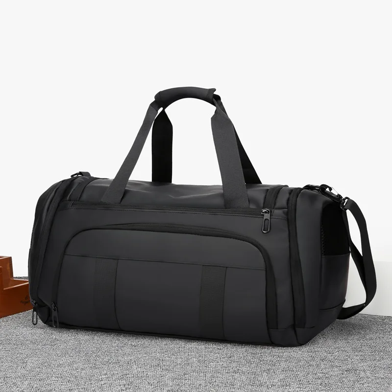 Travel Duffel Bag with Wet-Dry Compartment Multi-Functional Gym & Sports Overnight Bag, Large Capacity Waterproof Luggage