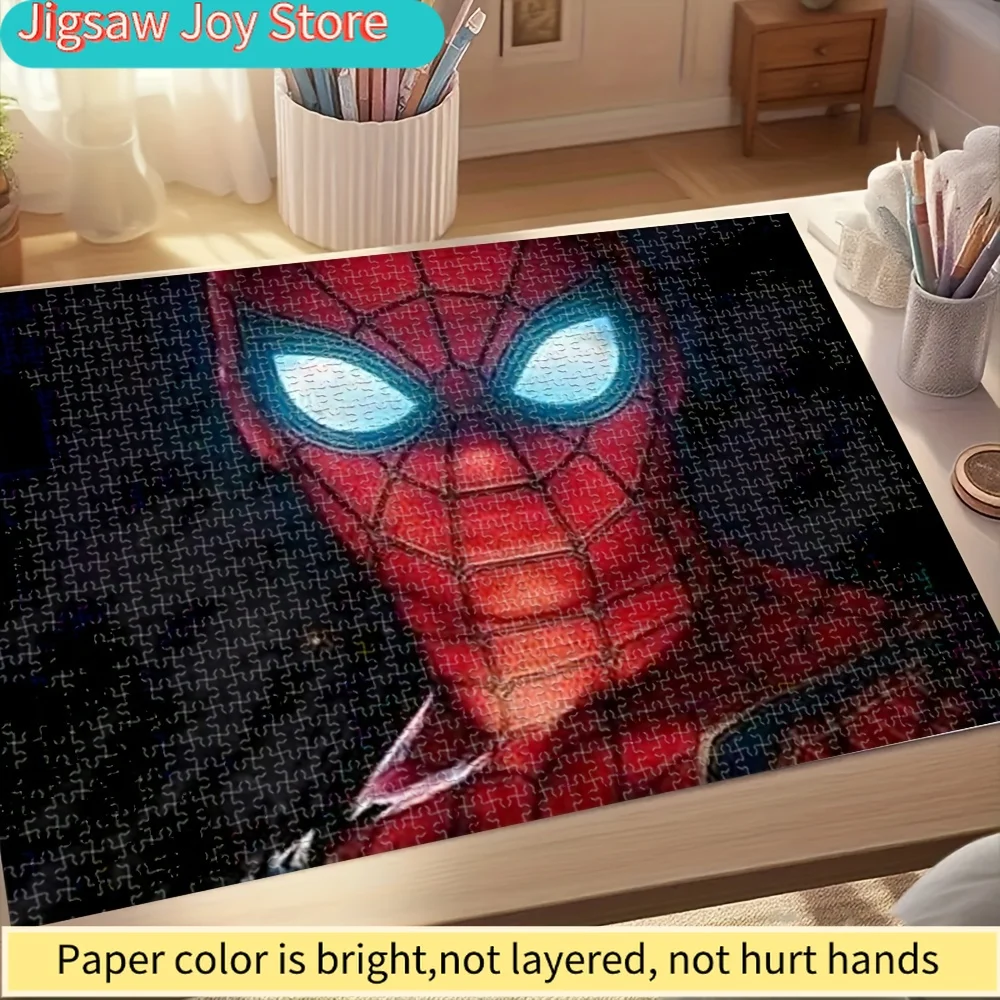 

Пазл Marvel «Человек-паук», миниатюрная креативная игрушка, подходит для веселых семейных игр, стильного досуга, украшения стен.