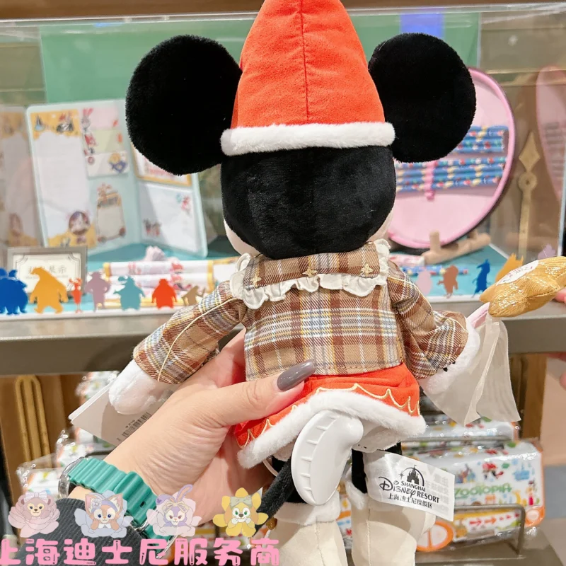 Original Disney Mickey Mouse Winter Minnie Plush Throw Pillow Home Cartoon Plush Doll Decorations Birthday Christmas Gift Toy view 2