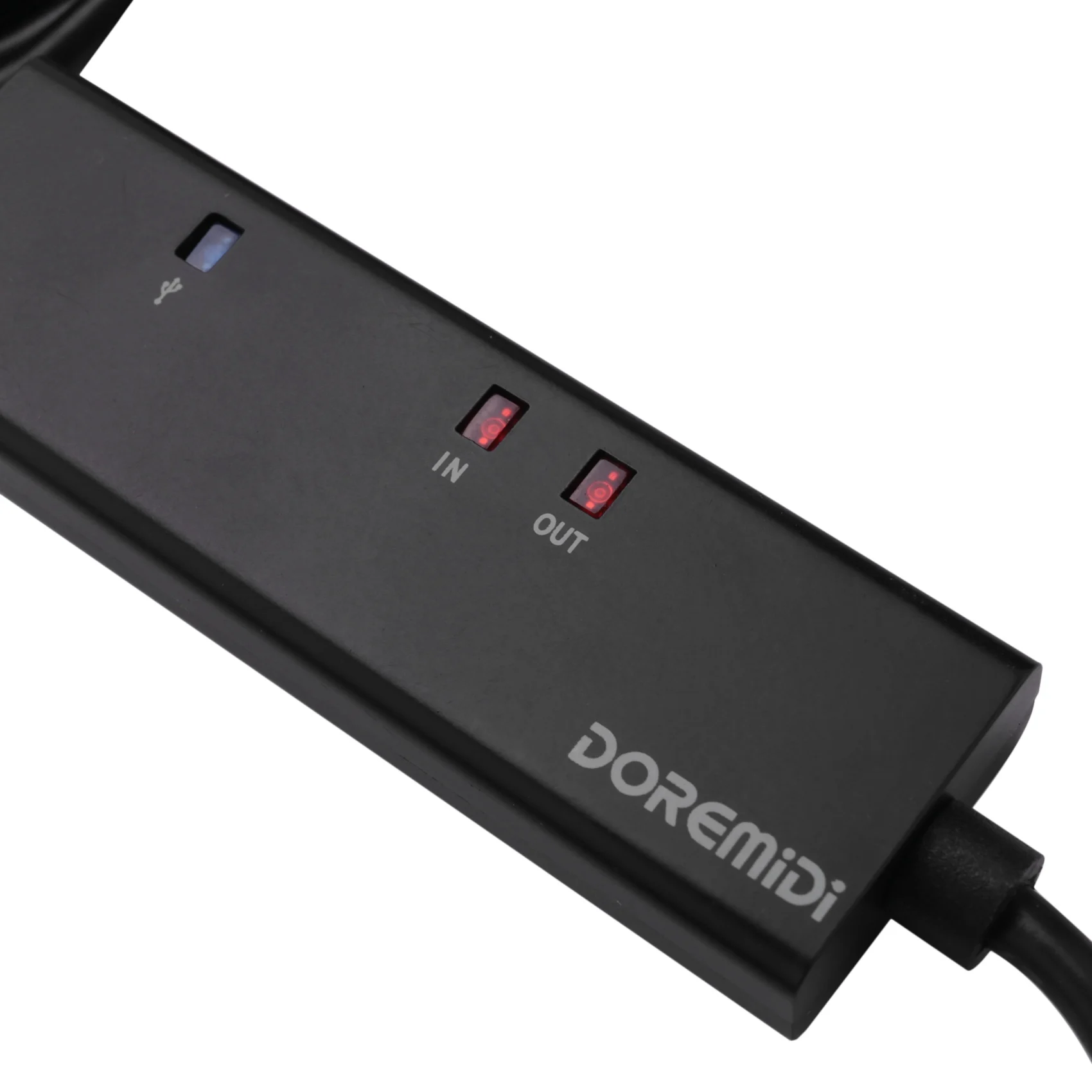 DOREMiDi MTU-10 MIDI to USB Cable USB MIDI Converter with Indicator Light FTP Proceesing Chip