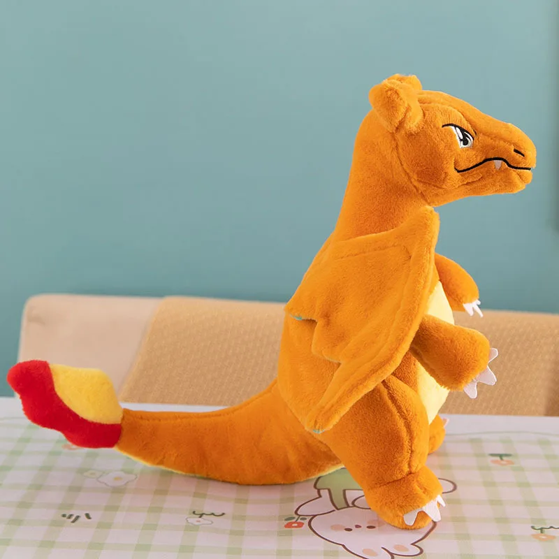 Peluche Kawaii Simpatico drago di fuoco bambola di pezza Morbido coccoloso Regalo di compleanno per bambini Grande cuscino di dinosauro dei cartoni animati per bambini