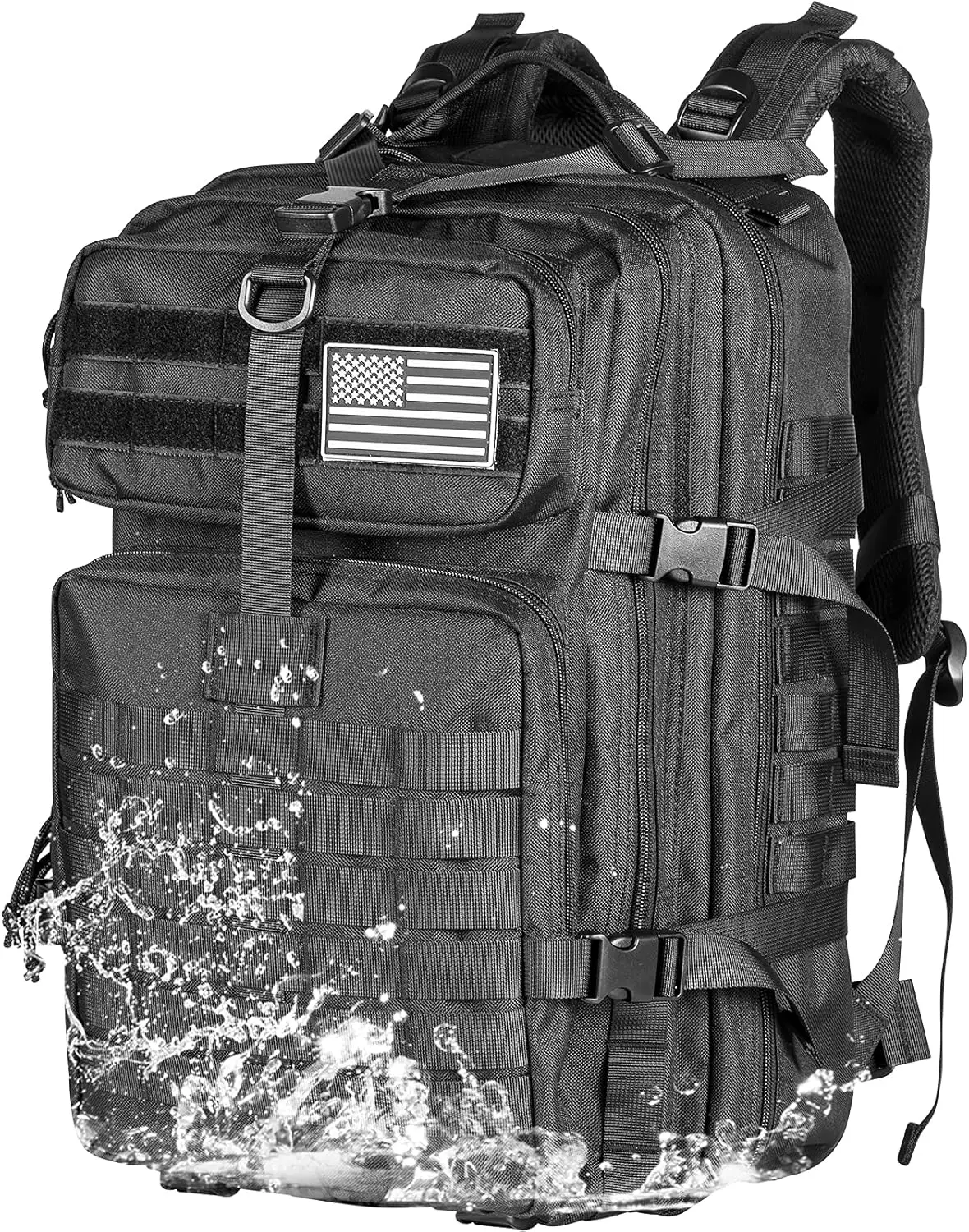 Military Tactical Backpack - Large Army 3 Day Assault Pack Molle Bag Rucksack,40L