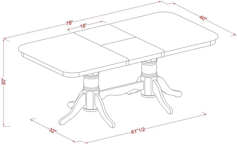 Il set di mobili per sala da pranzo da 9 pezzi include un tavolo da cucina rettangolare con foglia di farfalla e 8 sedie imbottite in ecopelle