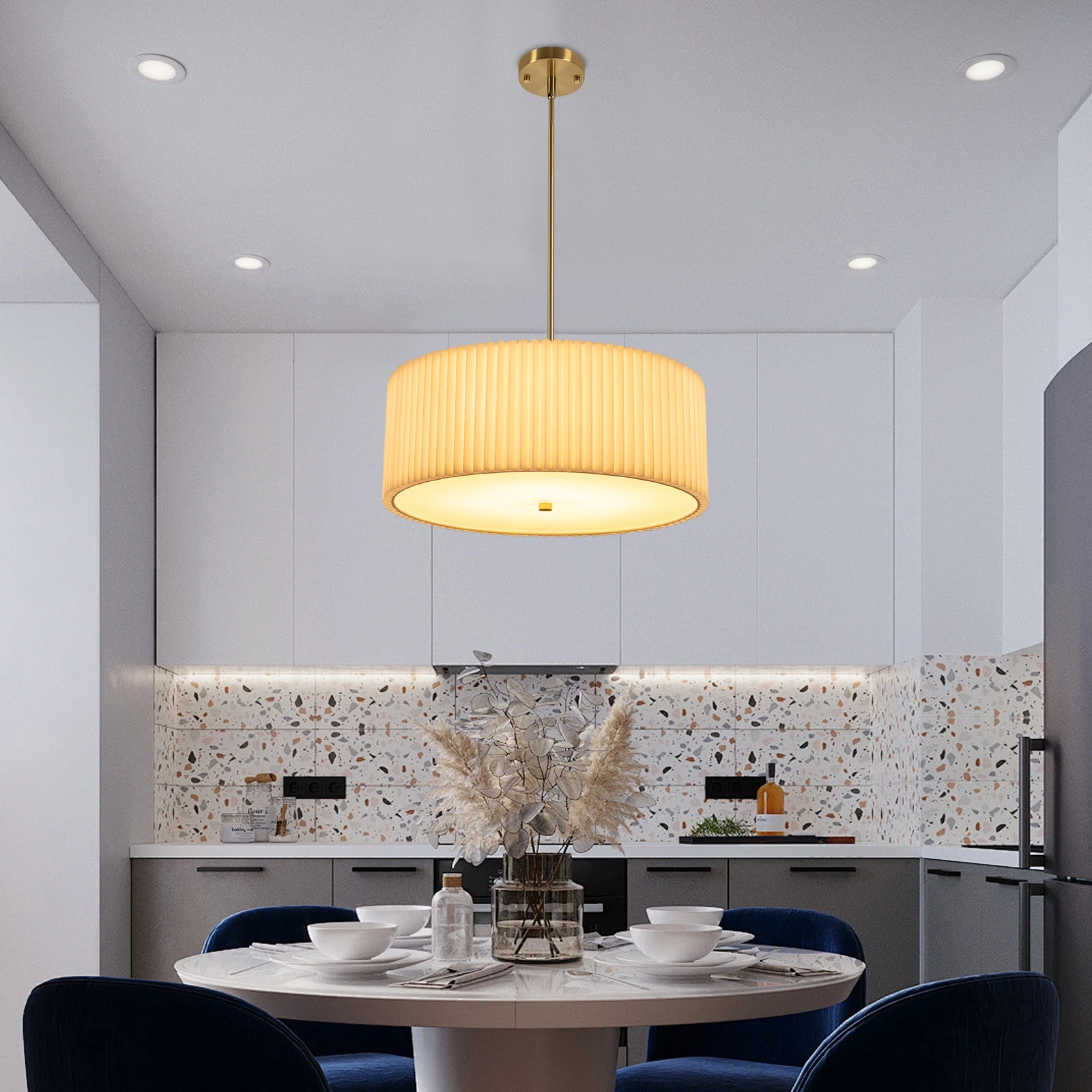 قلادة LED ضوء مصباح الشمال مصمم نجف يُعلق بالسقف تعليق الديكور الثريا تركيبات لغرفة النوم ديكور المنزل #1