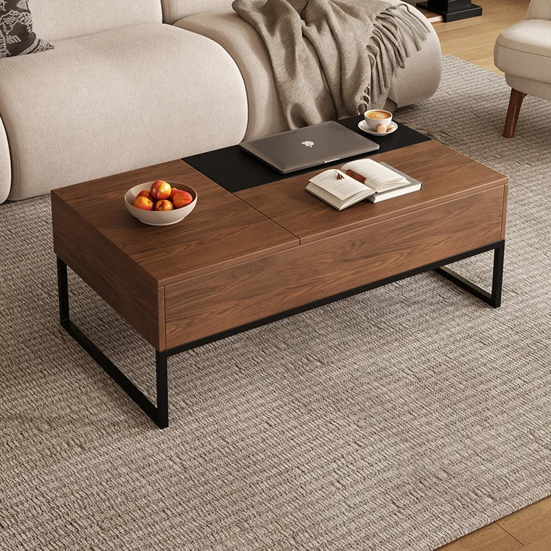 Nordic Solid Wood Coffee Tables Modern Minimalist Lift - Up Storage Flip-Top Storage Coffee Table Minimalist Home Furniture