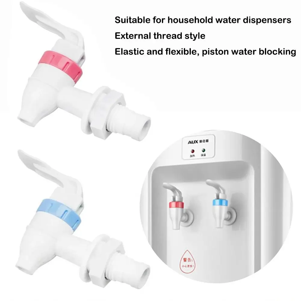 On/off Valve Universal Size Water Dispenser Faucet Push Type Plastic Drinking Fountains Parts Tap Replacement Home