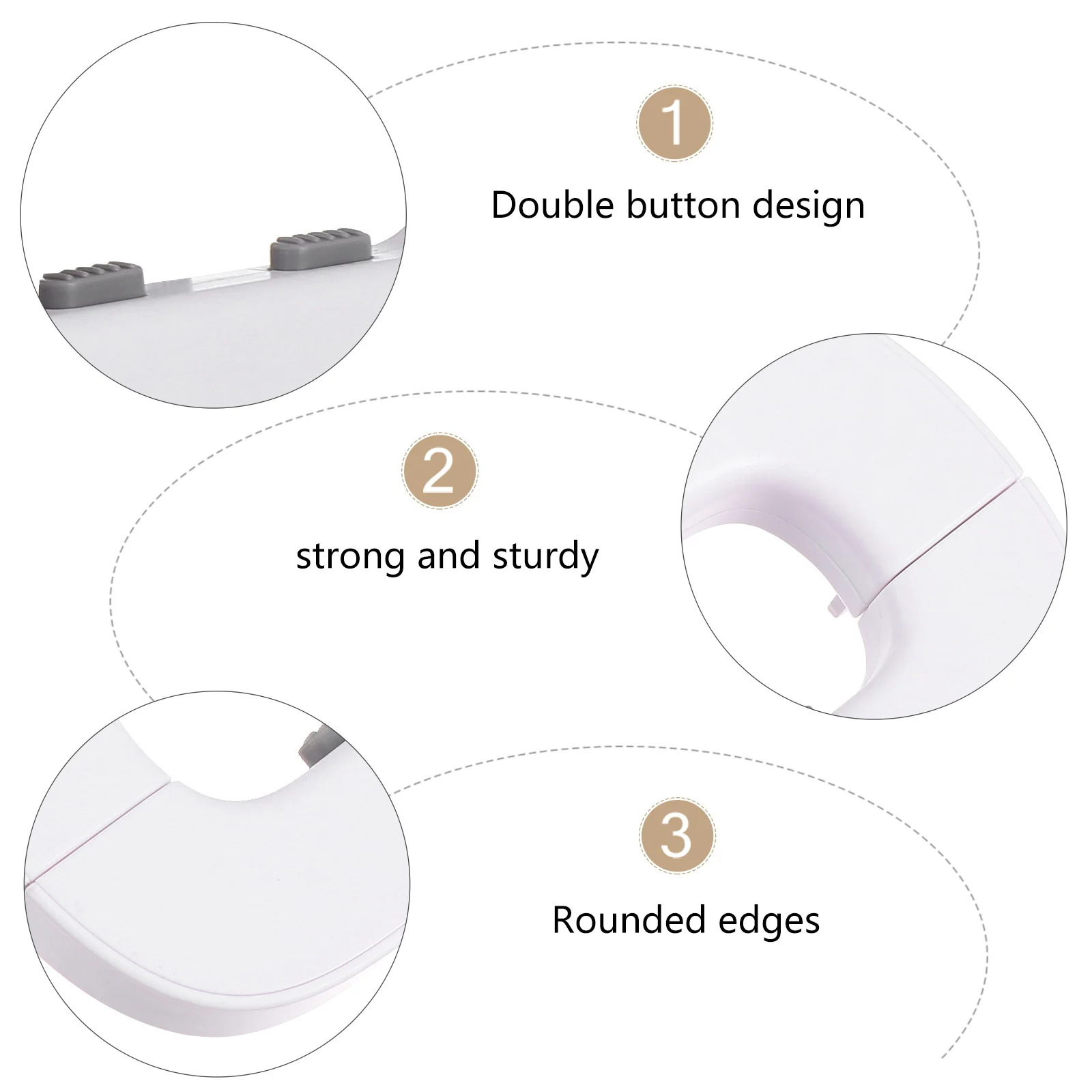 

Anti Pinch For Refrigerator Door Baby Safety Lock Latch Protective Catch Multifunctional Fridge Lock