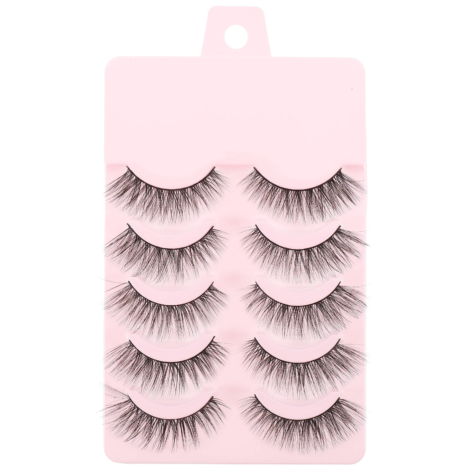 

5Pair False Eyelashes Natural Handmade Thick Long Fake Eyelashes for Women Makeup Accessories Party Daily Wear