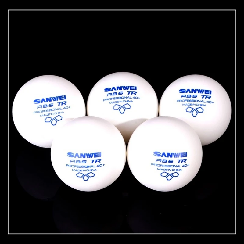 SANWEI TR 3 Ster Tafeltennisballen 40 + ABS Nieuw Materiaal Pingpongballen met Naad Professionele Pingpongbal Clubtraining