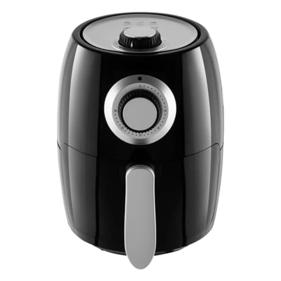 

Air Fryer 2.3-Quart Electric Fryer for Healthier Cooking Compact Appliance with Nonstick Interior Kitchen Gadgets by Black