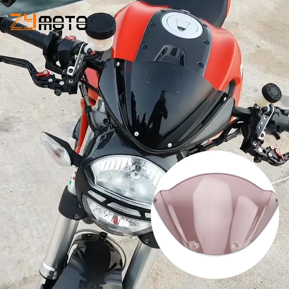 

For DUCATI Monster 1100 / 1100S / 1100ABS 2009 - 2011 Motorcycle Sports Windshield Head Cover WindScreen Deflector Viser Visor