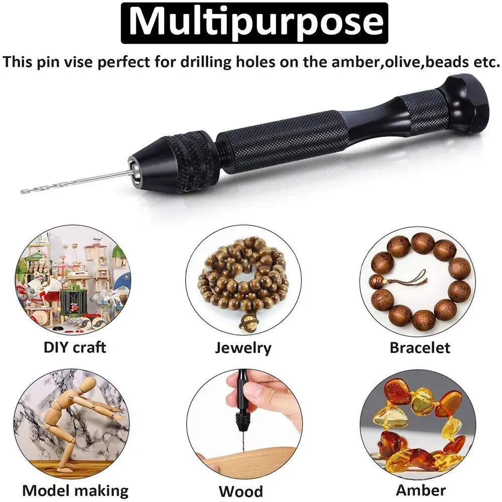 Imagem -05 - Micro Mini Drill Bits Grupo Pin Manual Carpintaria para Modelo Jóias de Resina Hole Maker Puncher Ferramentas Artesanais 0.53.0 mm 49 Pcs