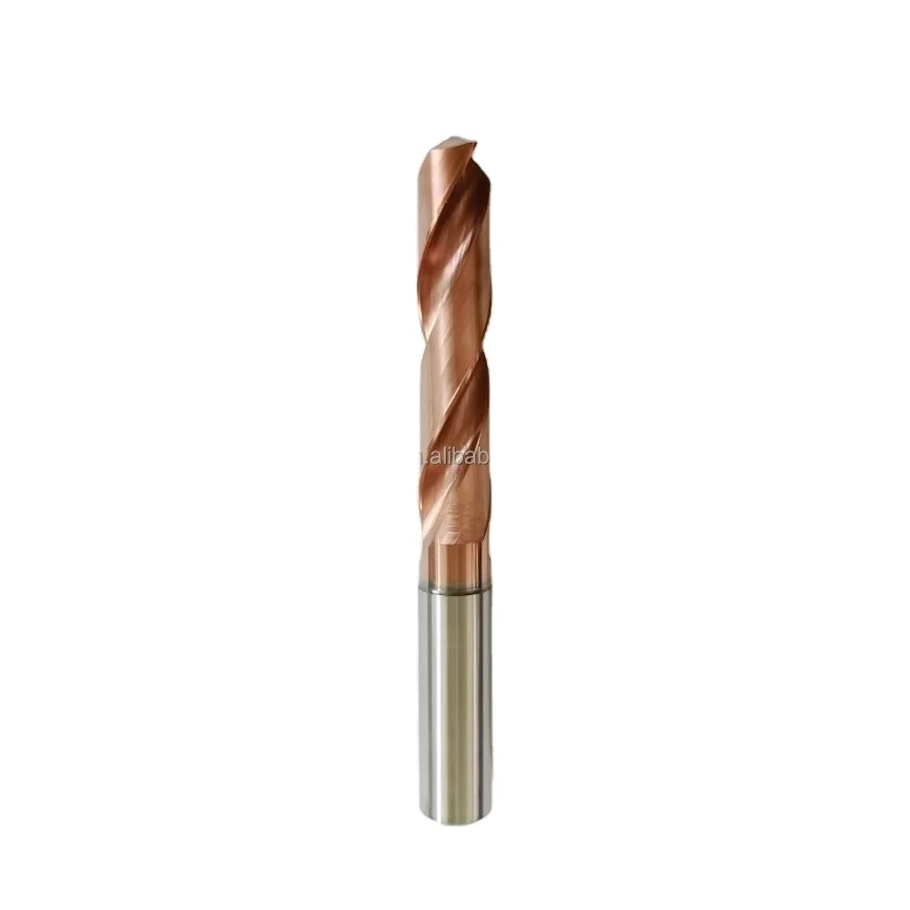 

Factory high performance solid carbide 5D external cold twist drill bit cutter hole making tools for steel, copper, brass