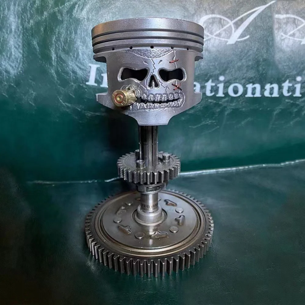 New models piston skull face sculpture Pistoned skull face decorative resin ornaments