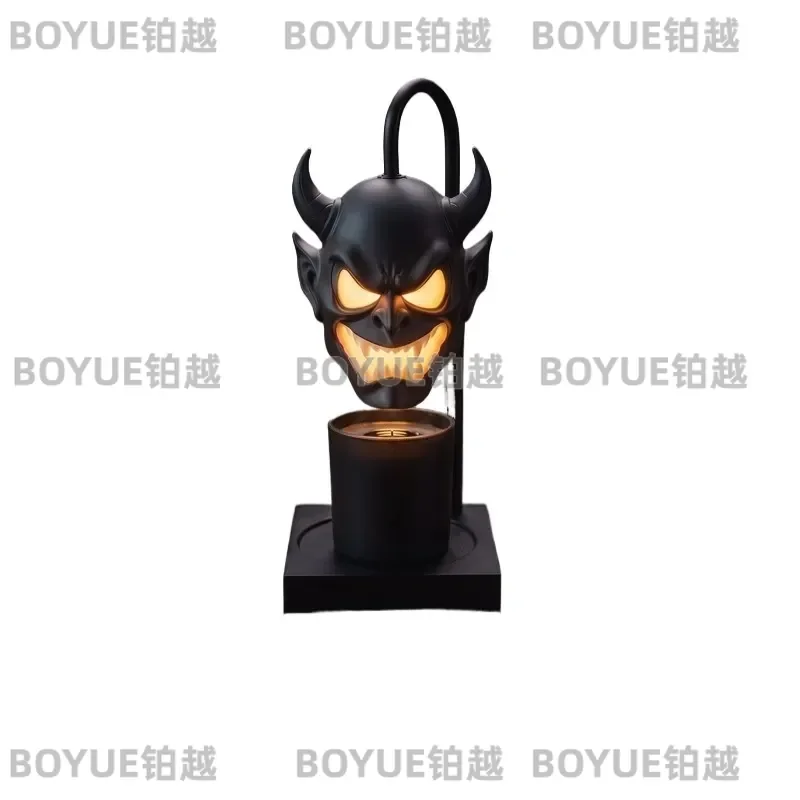 Halloween Devil Aroma Diffuser Candle Warmer Lamp Adjustable Telescopic Wax Melter Bedroom Desk Atmosphere Light Home Decor