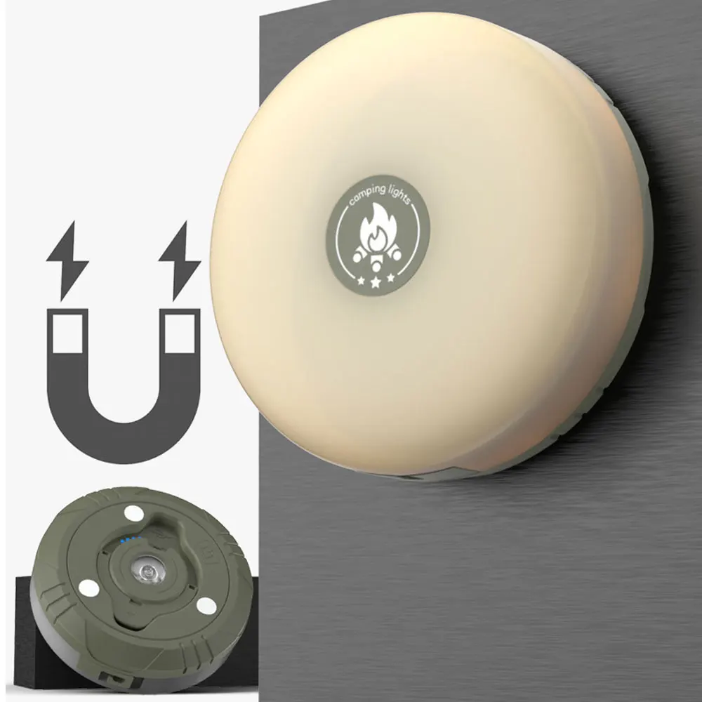 Camping String Lights with Lanterns 2 In 1 Design Camping Lights Ipx6 Waterproof Rechargeable Flashlights