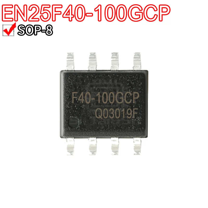 5PCS F40-100GCP EN25F40-100GCP chip memory  SOP-8