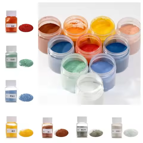 100g Natural Mineral Pigment Ceramic Coloring Powder Chinese Painting Rock Color Ore Powder Lapis Lazuli Ochre Painting