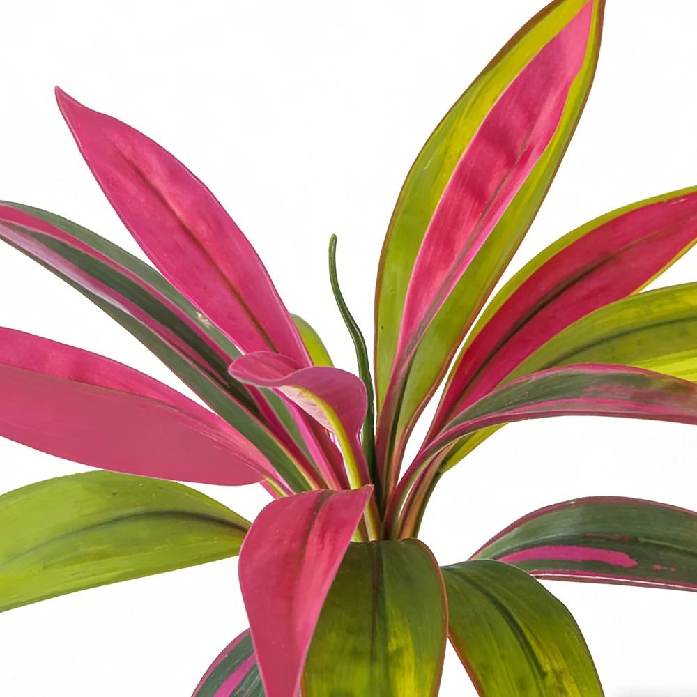 45 cm, 17 Blätter, künstliche Dracaena-Pflanzen, künstliche Palme, tropische Kunstpflanze, Cycas-Baumzweig für Haus- und Gartendekoration – Detail 3