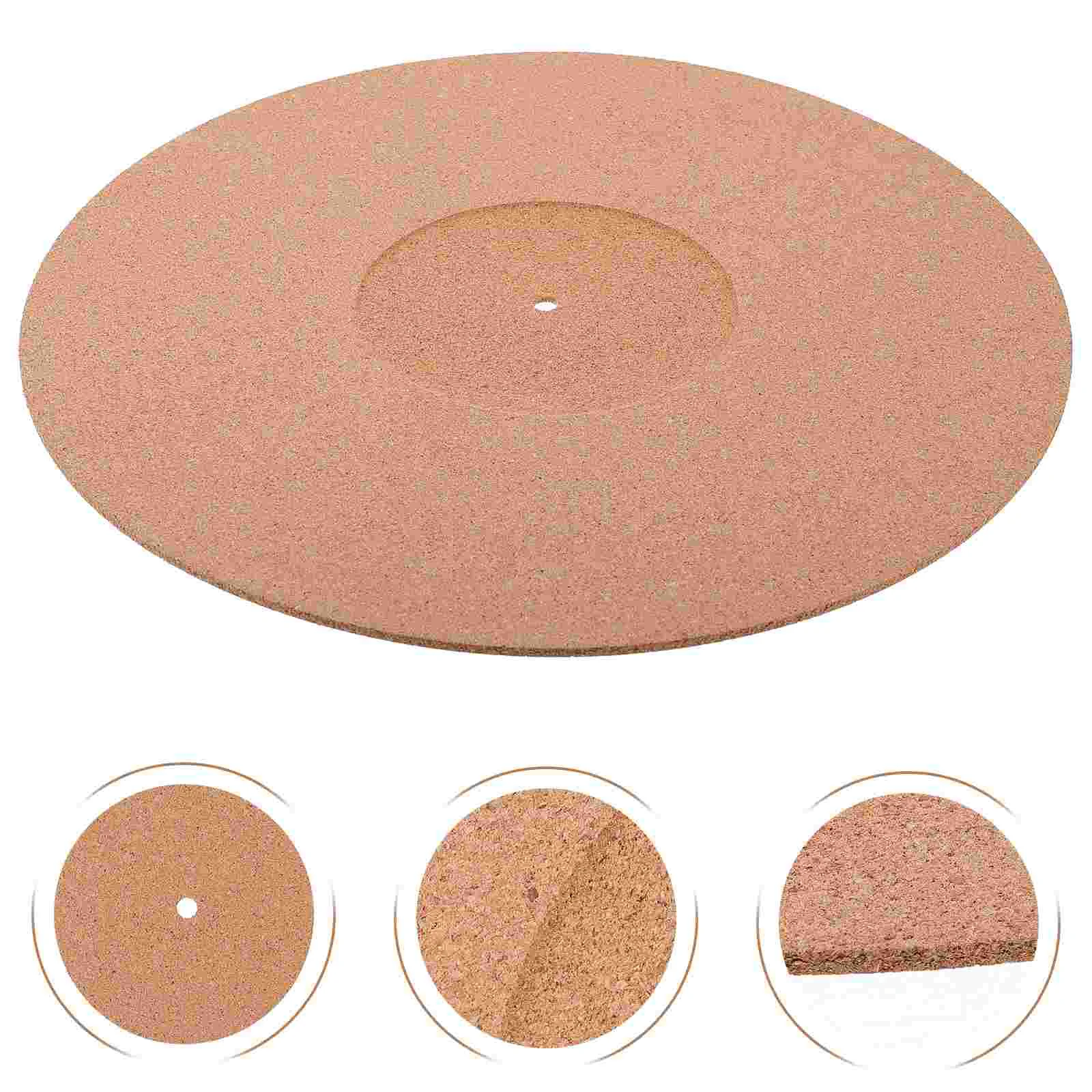 

Cork Vinyl Record Pad Recorder Protective Mat Phonograph Player Accessories Turntable Slipmat