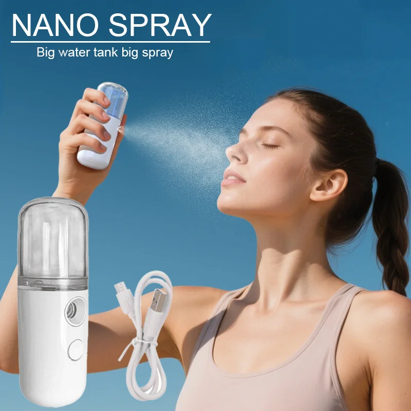 USB ضباب بخاخ الوجه المرطب البخاخات القابلة لإعادة الشحن جهاز البخار للوجه ترطيب أدوات التجميل أدوات العناية ببشرة الوجه