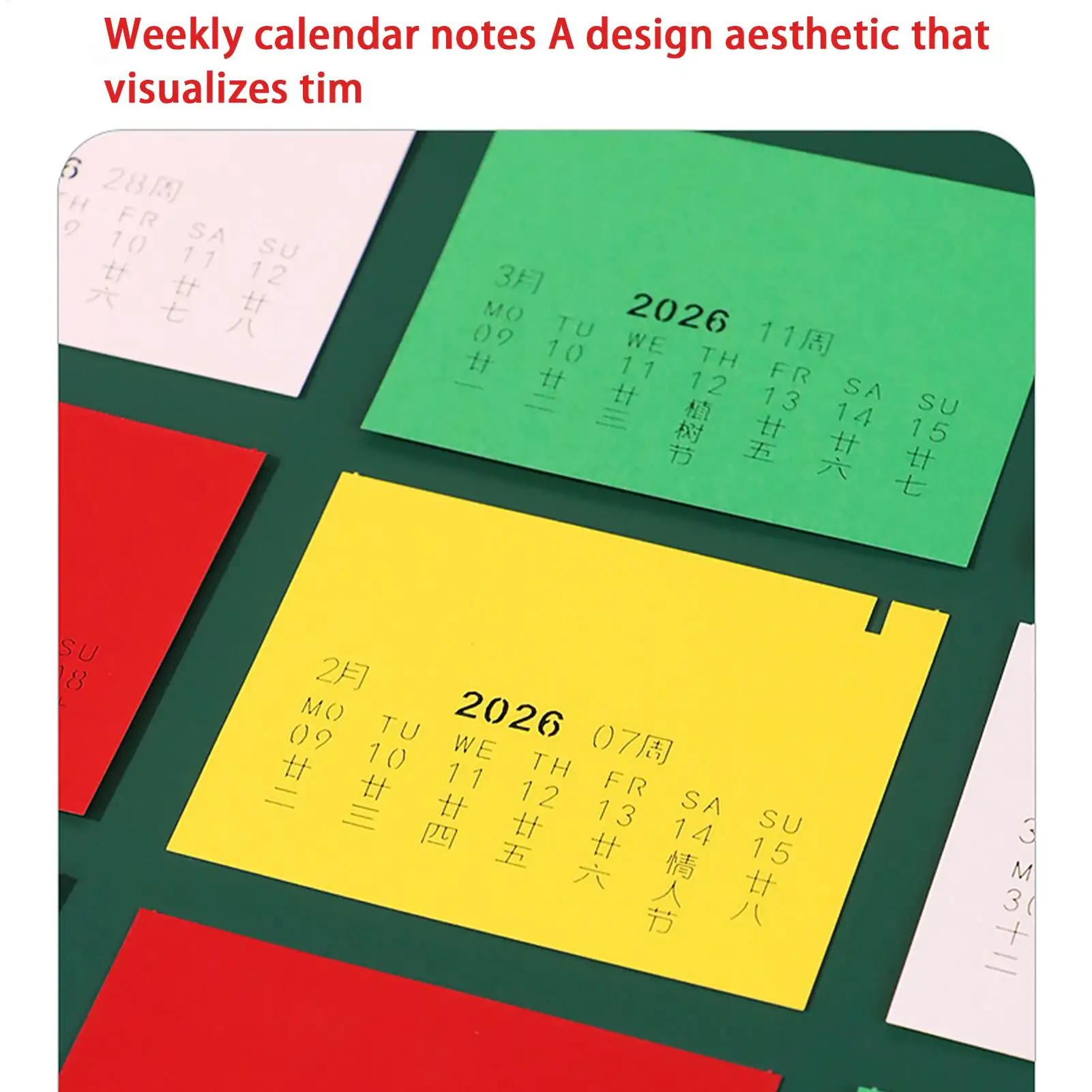 Calendrier de montre bloc-notes planificateur organisateur calendrier de bureau de Noël 3D avec couverture pour le calendrier planification quotidienne suivi des tâches