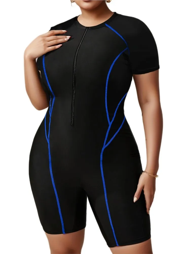 قطعة واحدة حجم كبير بيكيني عالية الخصر النساء رفع حجم كبير ملابس السباحة الصيف Mujer حجم كبير البطن تحكم ملابس السباحة بيكيني مجموعات