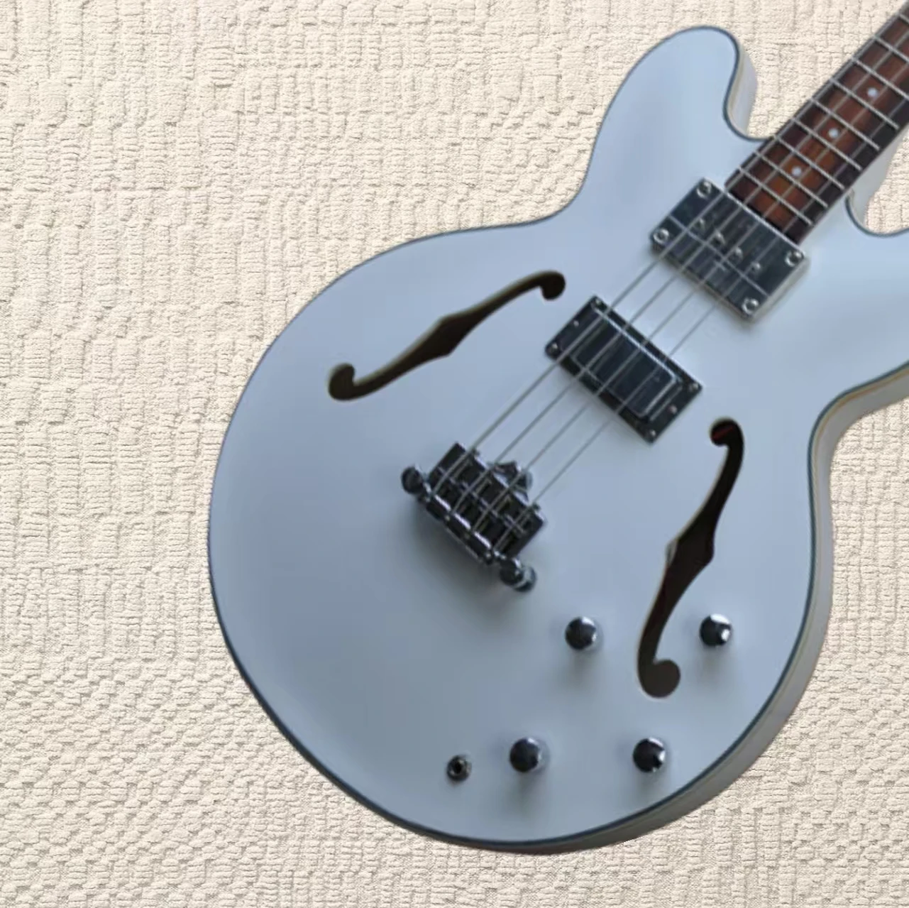 

Factory high-quality 335 white hollow F-hole electric guitar