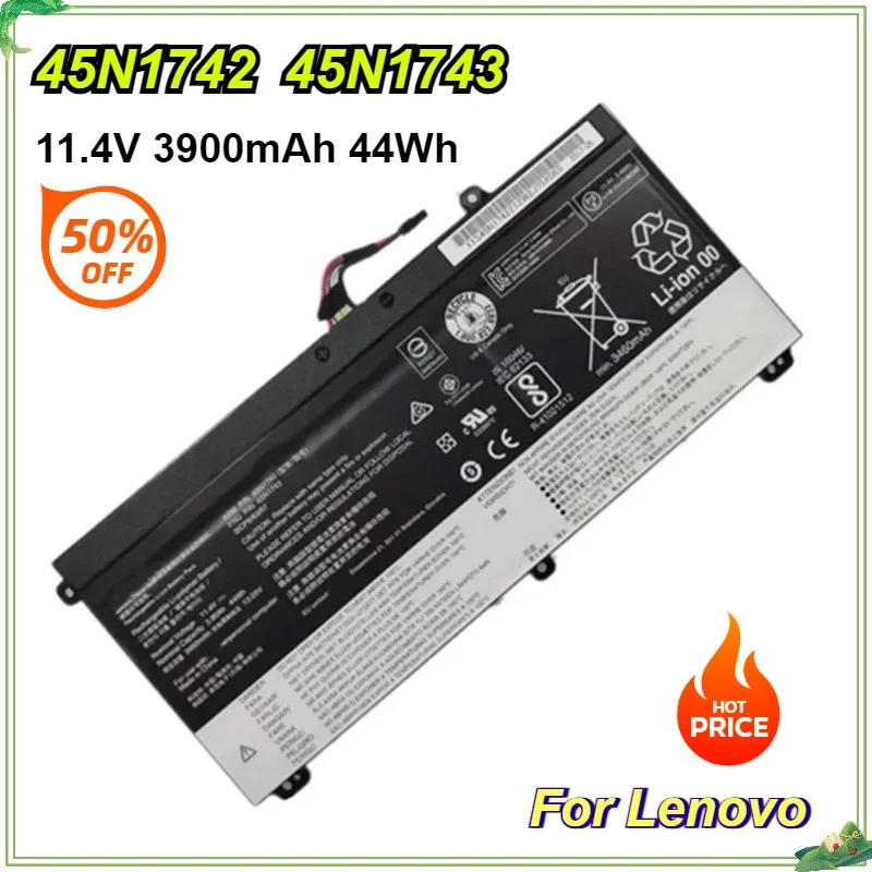 45N1742 00NY639 SB10K12721 Laptop Battery for Lenovo ThinkPad T550 T560 W550S 45N1740 45N1741 45N1742 45N1743 11.4V 44Wh