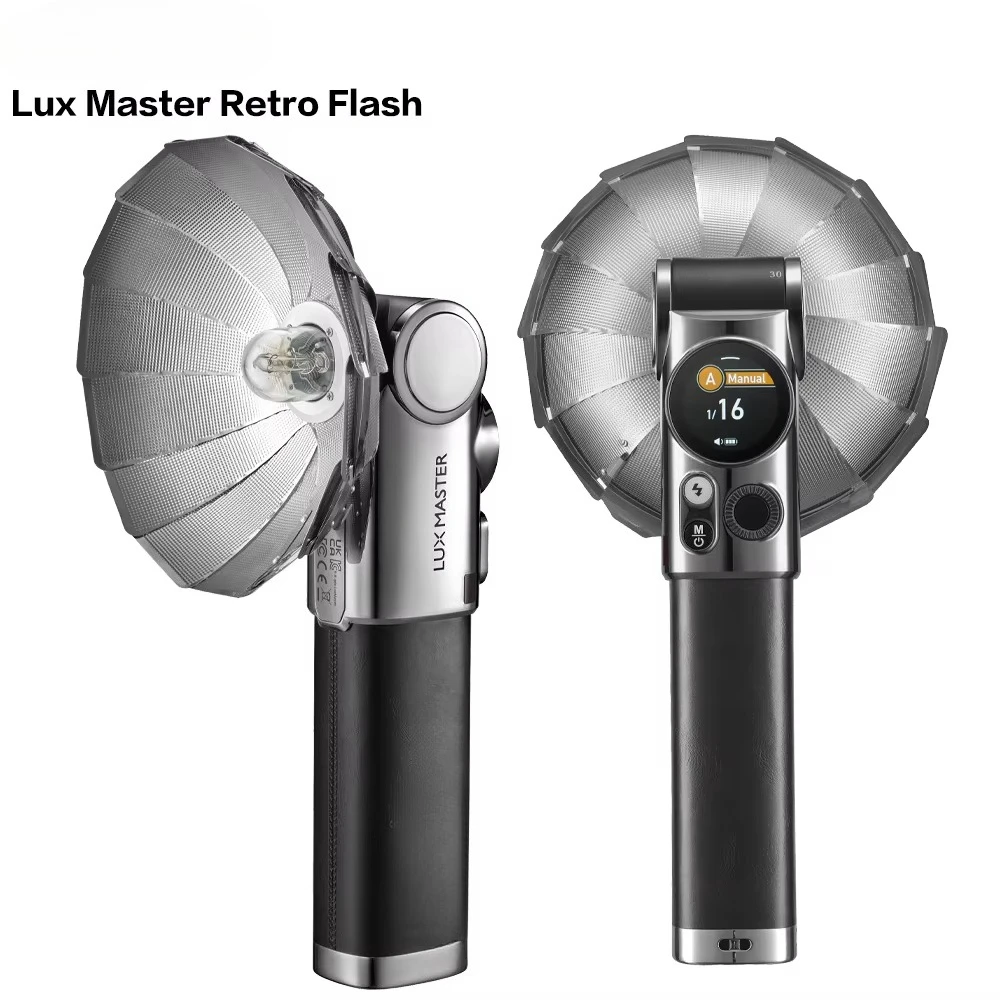 Lux Master Retro TTL HSS Câmera Flash Touch Screen Sincronização sem fio Bateria embutida 2.4G sem fio X System compatível