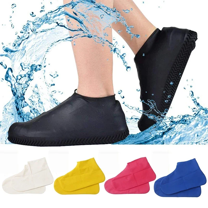 

Rain Boots Waterproof Shoes Cover Silicone Shoe Covers Reusable Non-Slip Rain Shoe Covers Anti-Slip Rain Boots Shoes Cover