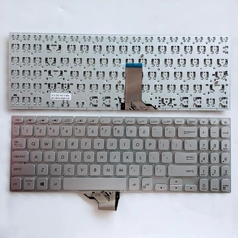 

US silver Keyboard for Asus Vivobook S530UA S530UN S530FA S5300F S5300FN S5300U S5300UN Y5100 Y5100UB K530FN K530FA X530 X530M