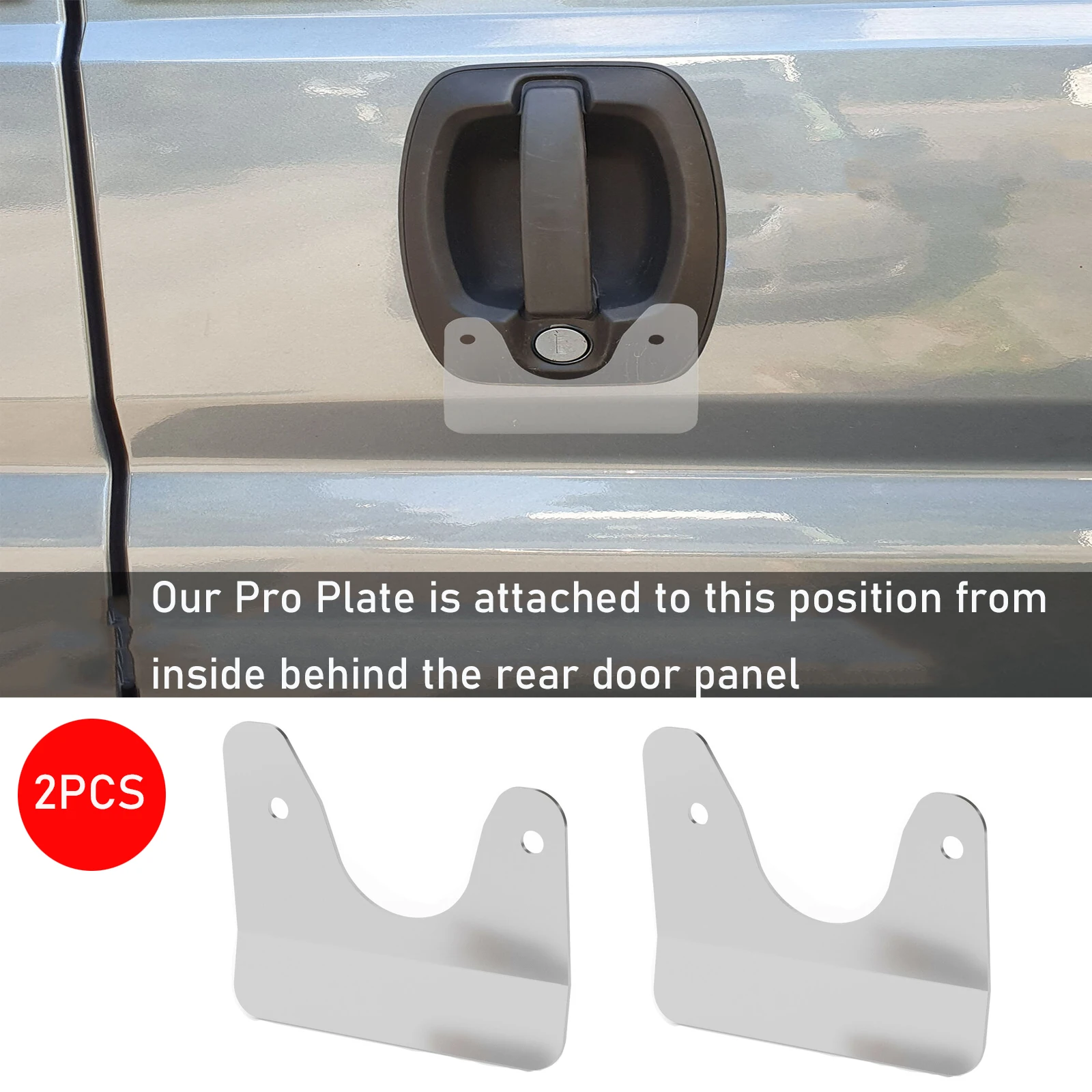 2pcs Car Door Handle Anti Burglary For Citroen Relay Fiat Ducato Peugeot Boxer Anti Theft Front/Rear Door Handle Car Accessory