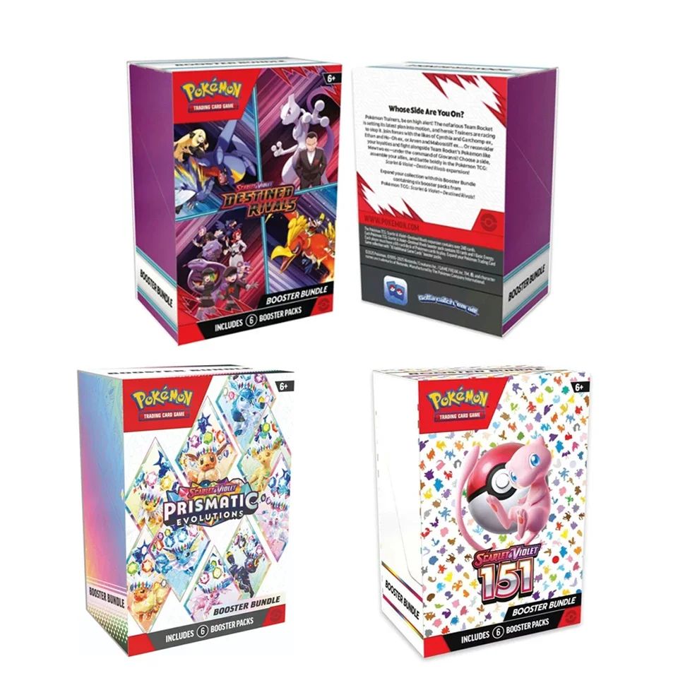¡¡EN STOCK!! Tarjeta Pokemonessed 151 V10 Paquete de refuerzo Rivals destinados Evoluciones prismáticas Violeta escarlata 151 Booster en inglés