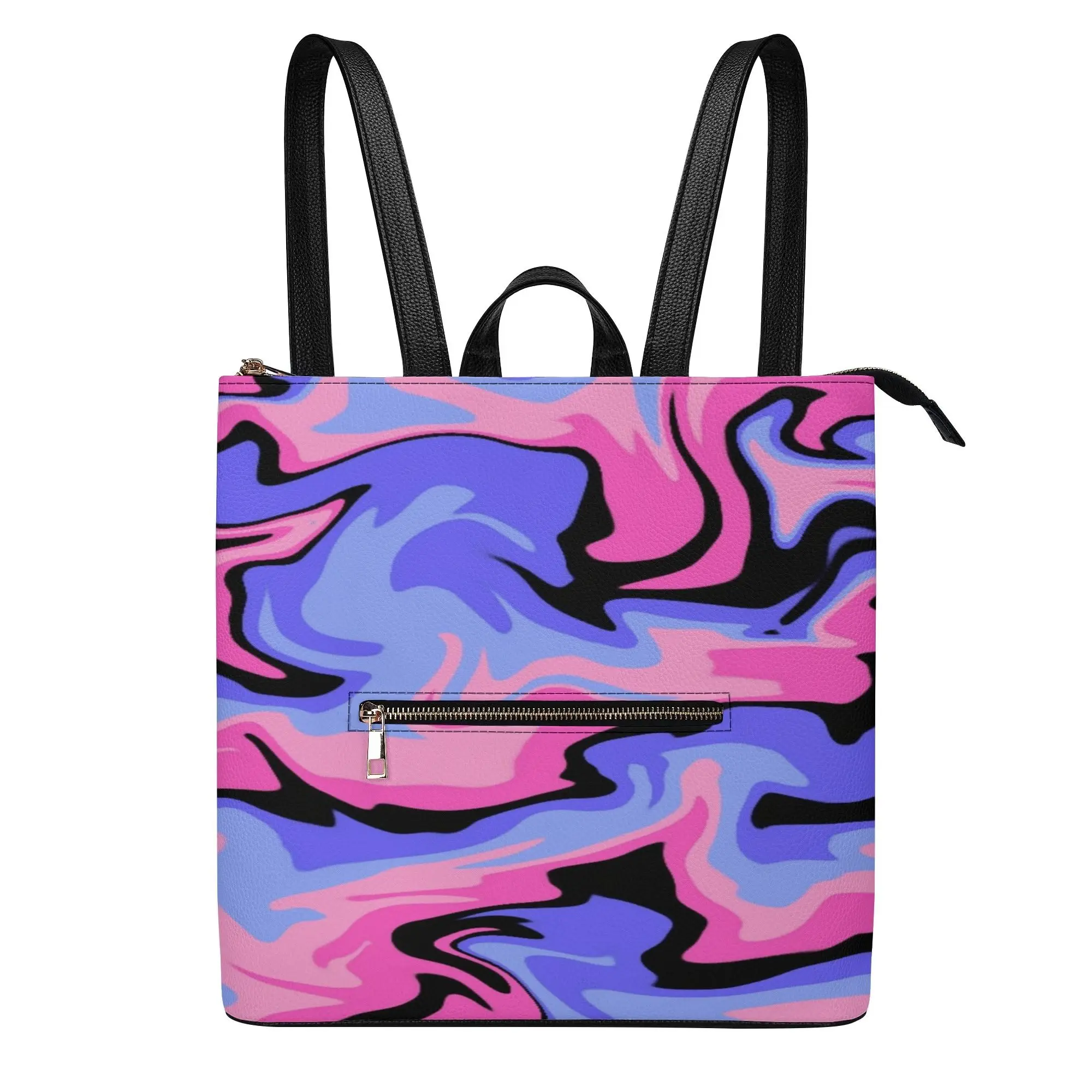 

2026 New Style Fashion Elegant High-Quality Pu Women'S Bag Custom Backpack With Personalized Colorful Pattern