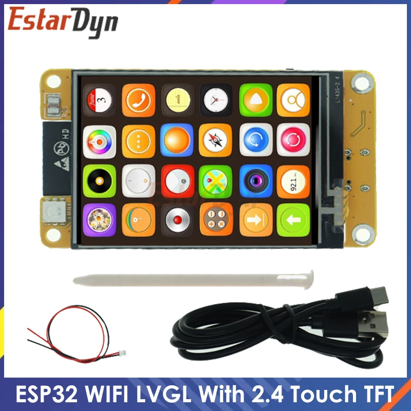 ESP32 Arduino LVGL WIFI&Bluetooth Development Board 2.4 inch 240*320 Smart Display Screen 2.4inch LCD TFT Module