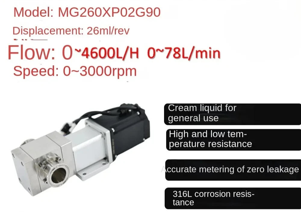 stainless steel magnetic gear pump anti-corrosion feeding and conveying emulsion filling machine