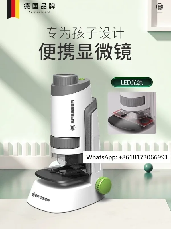 

Children's handheld microscope for scientific experiments, portable for primary and secondary school students