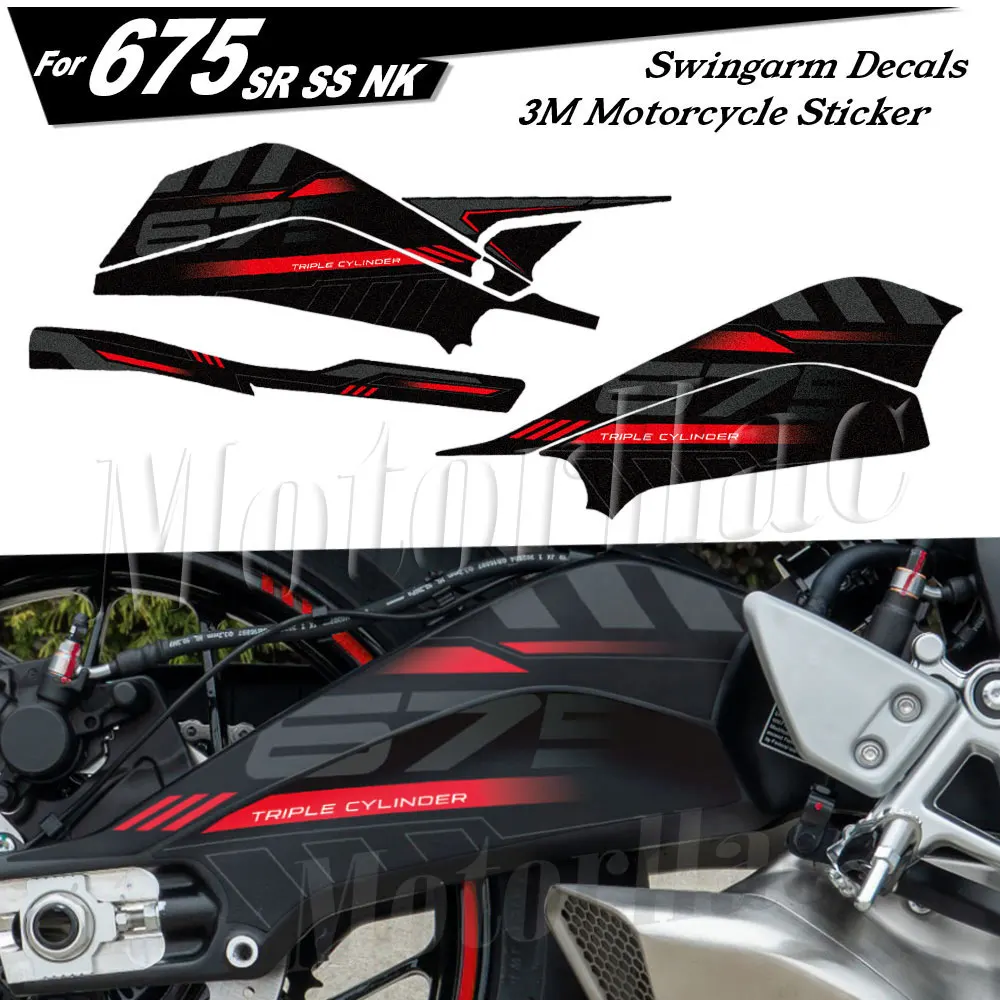For CFMOTO CF Moto 675SR 675SS 675SR-R 675NK 2025 2026 Motorcycle Swingarm Sticker Rotating Shaft Protection Decals Accessories